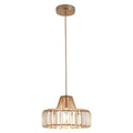 Golden Crystal Chandelier Coffee Shop Dining Table Bookstore bar Decoration Half Pendant Lamp