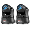 U`King 2pcs 40W LED Beam Moving Head Light RGBW Beam Effect Stage Lights DMX Sound Activated Moving Head Lights MegaBDM