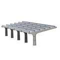 Yuens Customized Solar Panel Carport Aluminum Frame Solar Saw Stand Mounting Rack