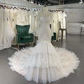 Jancember LSSG056 Illusion Long Sleeve Mermaid Wedding Long Tail Dresses