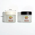 Custom Luxury Semi-Transparent Matte Colored Smell Proof Glass Jar Child Resistant Lids Safe Stylish Cosmetic Skin Care Cream