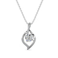 Environmental Friendly GRA Certified Moissanite Diamond 925 Sterling Silver Twist Pendant Necklace for Women Destiny Jewellery