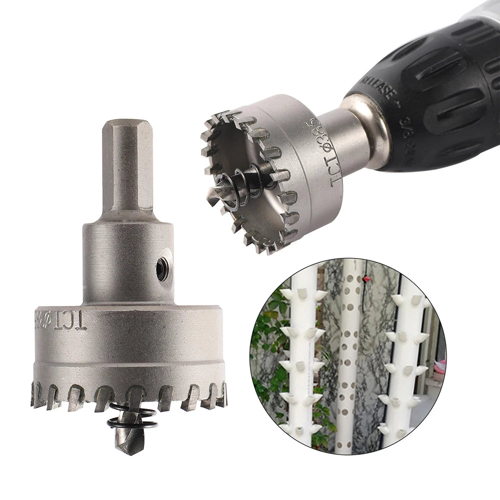 Garden Hydroponic PVC Pipe Hole Opener Drill Bit Metal Cutting Blade Hole Saw Drill Bit for Fruit and Vegetable Hydroponic MegaBDM