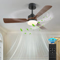 Wholesale 42 Inch Smart Led Light Ceiling Fan Construction Project Lighting Ndoor Fan Illumination Lighting and Ceiling Fan