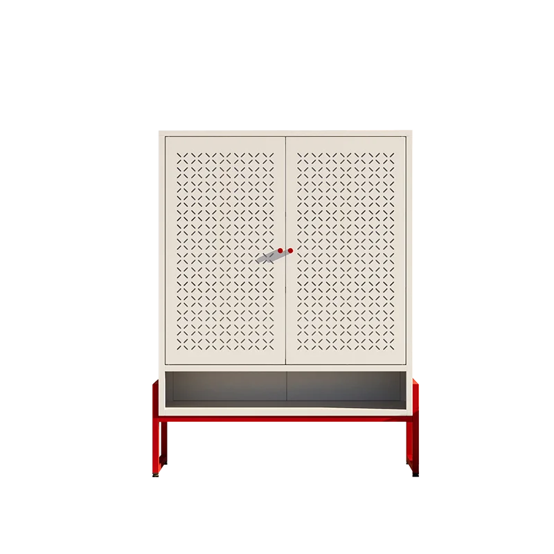 Modern Design Factory Wholesale Steel Metal Cabinet Simple Foldable Style Home Living Room
