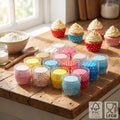Wholesale Round Shaped Cake Cups Romantic Paper Cupcake Liners Paper Baking Cups MegaBDM