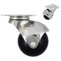 50mm Top Plate Swivel Ball Casters TPR Wheel Dual Ball Bearings Furniture Cabinet Table Replacement Caster Wheel