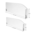 Supermarket Gondola Fridge Plastic PVC Freezer Warehouse Commercial Refrigerator Acrylic Magnetic Shelf Divider