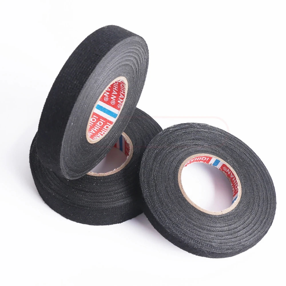 Black Heat-Resistant Adhesive Flannel Cloth Tape Pet Polyester Cotton Material