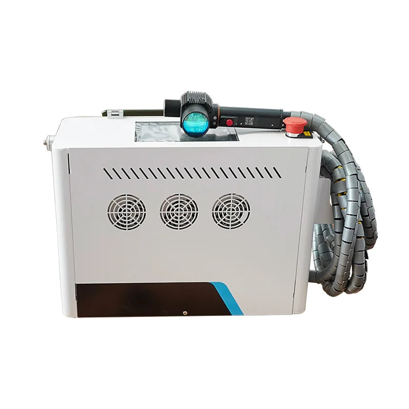Portable 100W/200W/300W Pulse Fiber Laser Cleaning Machine Mini Economic Model for Metal Rust Oil Paint Concrete Stone New