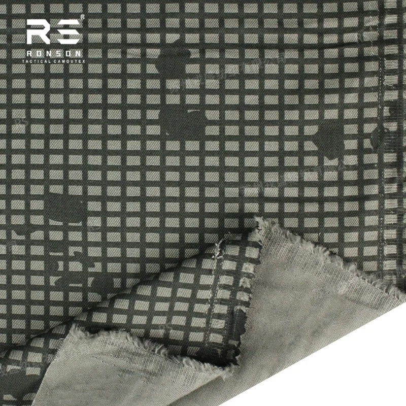 US Desert Night Camouflage NYCO5050 Rip-stop DNC Camouflage Printed Tactical Fabric Nylon Cotton Woven Technics for Garments