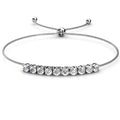 New 925 Sterling Silver Lab Grown Moissanite Diamond Slider Bracelet Anniversary Gift for Women Wife Destiny Jewellery