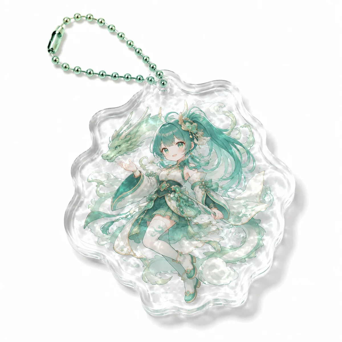 Custom Ripple Acrylic Keychains -Lightweight Flexible Fashionable Irregular Shape Souvenir Gifts MegaBDM