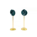Fashion White Darkgreen Plastic+Metal Modern Luxury Lightweight 20cm Necklace Earrings Jewelry Display Stand for Shop Container