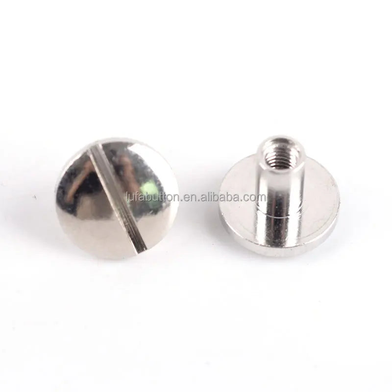 Manufacturer Solid Brass Stud Screw Nail Rivet ScrewBack Leather Belt for Sewing 4-20MM