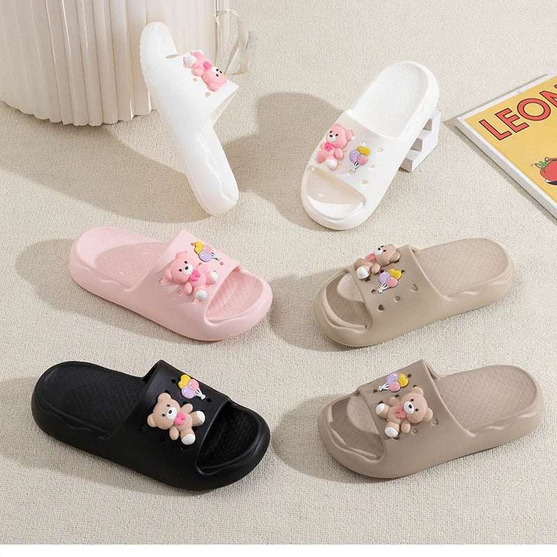 EVA Women's Fashion Trend Slides Slippers High Trend Summer Beach Shoes Lightweight Good Quality Popular for Indoor & House Use