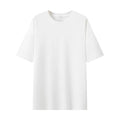 Bangladesh China Factory Price Custom Logo Embroidery Pure Cotton Summer 240G 32 Count Double Yarn Loose Short Sleeve T-shirt