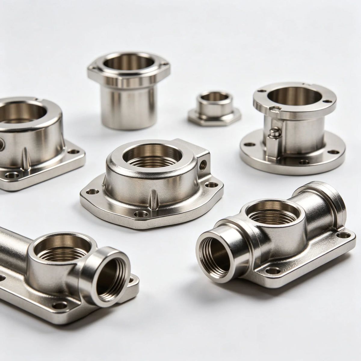 Customized OEM Full-Vortex 304 Stainless Steel Curved Blade with Precision Casting 5-axis CNC Machining MegaBDM
