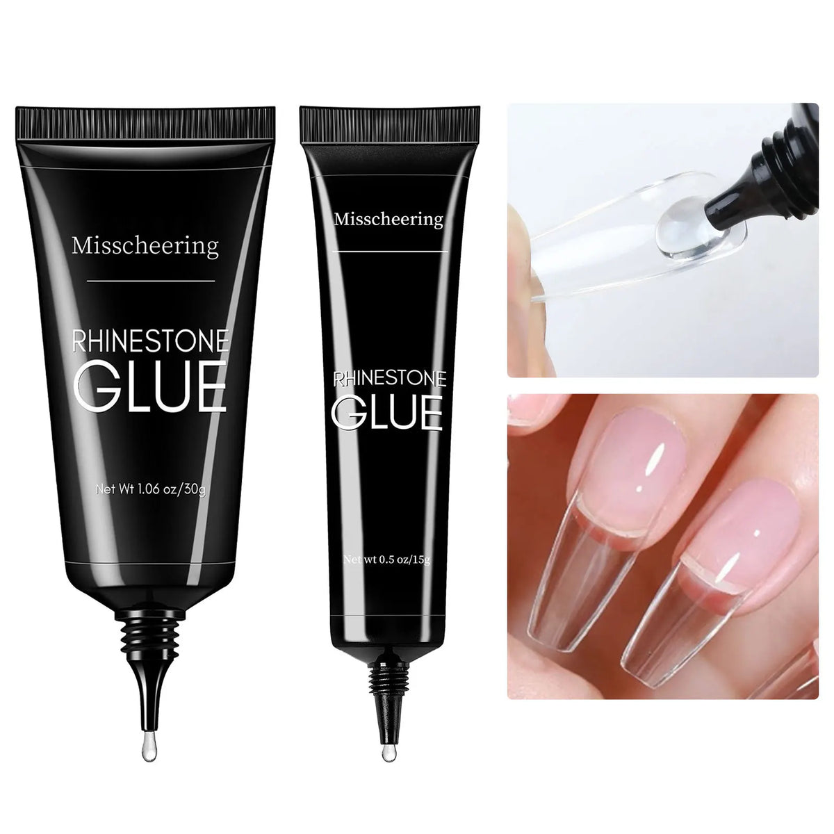 15 ml 30 ML Luxury 3D Art LED Light Source Multi-Functional French Style Nail Glue for DIY All Kind Rhinestone Jewels MegaBDM