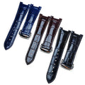 Somiis Notch 13mm 14mm Special Interface Bright Face Bamboo Grain Leather Cowhide Watch Strap Model Xf090