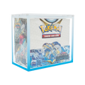 UV Resistant Customizable Gradient Color Border Modern Washable for Pokemon TCG Booster Box Acrylic Display Case Card Game