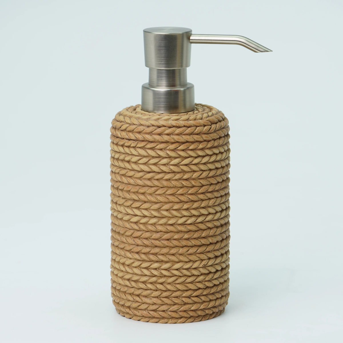 Eco-Friendly Resin Cylindrical Soap Dispenser Bathroom Accessory for Home & Hotel Use MegaBDM