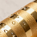 UDK Metallic Gold Peel and Stick Foam Wall Sheet Self Adhesive Roll Removable for Hotel Office Bedroom Wall Renovation Decor MegaBDM