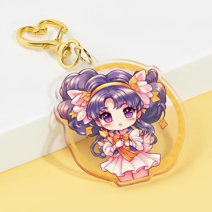 Custom Acrylic Custom Acrylic Amulet Keychain Gradient Translucent Color Acrylic Keychain