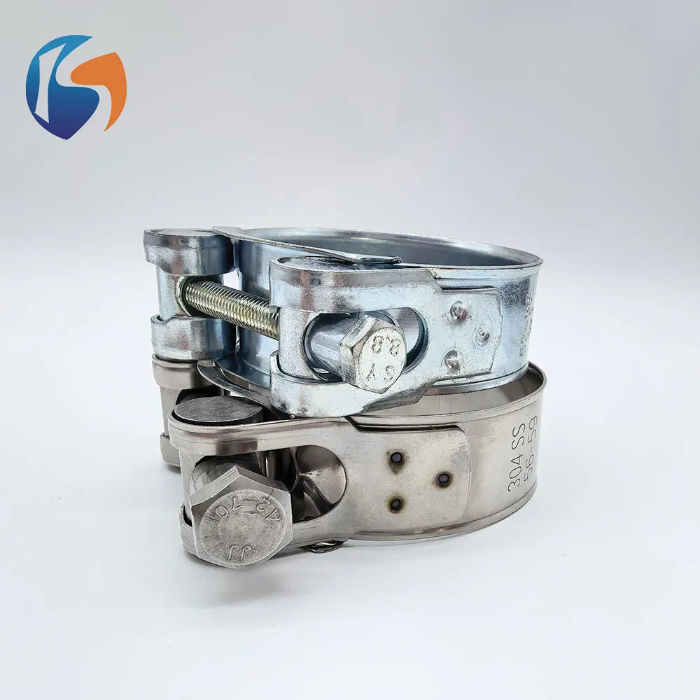 Galvanized Strong Single Screw Hose Clamp European Heavy Duty Pipe Hoop for Agricultural Irrigation Hoses