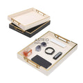 Elegant Rectangle Household Window Display Decoration Tray for Candles Perfume Rings & Necklaces