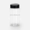 450ml 500ml Transparent Plastic PET Jar with Flip Top Cap Cylinder Shape Inductive Sealing Liner for Food Grade Food Packaging