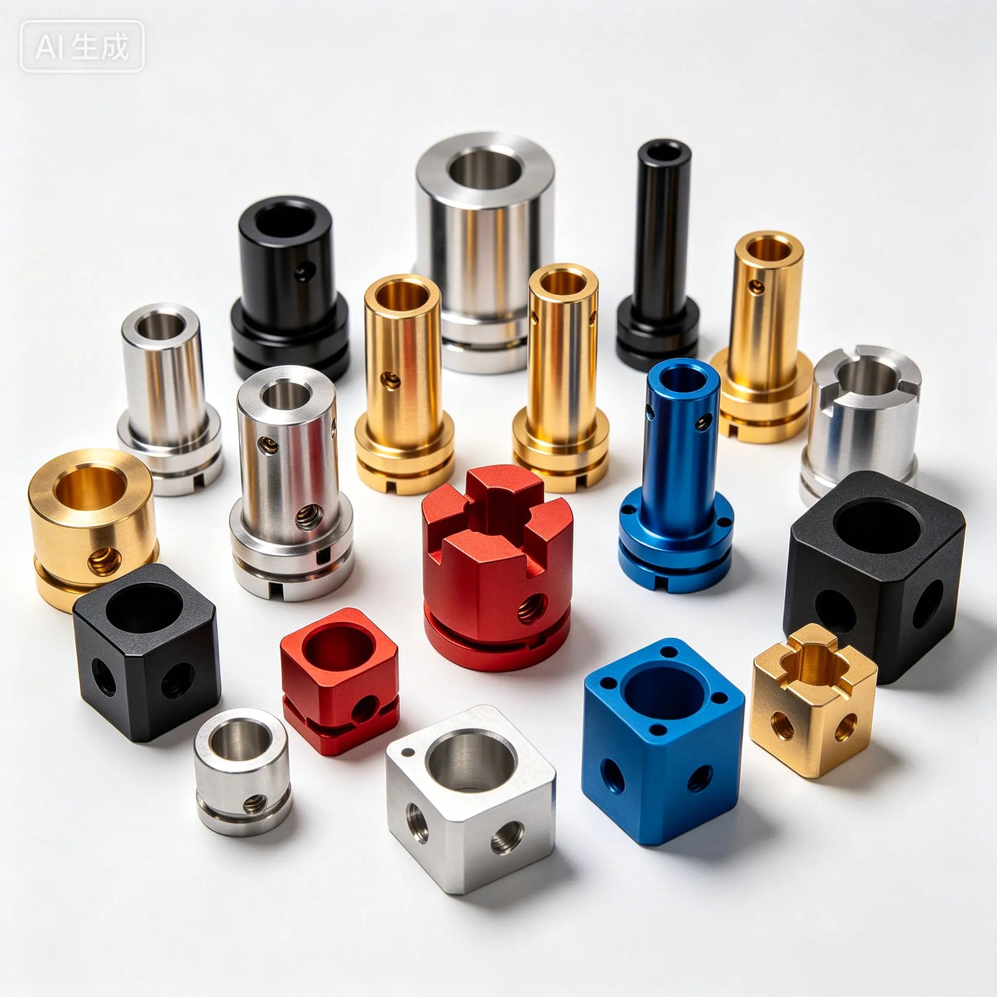 China Custom Precision CNC Machining Stainless Steel Brass Copper Parts with Wire EDM Bushing OEM