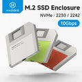 Hagibis 2230 M.2 NVMe SSD Enclosure USB 3.2 Gen 2 to PCI-E M.2 SSD Case 2242 External SSD Floppy Disk for iPhone 17 Pro Laptops