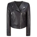 High Quality Genuine Leather Women's Biker Jacket Custom Stylish with Two Zip Pockets Most selling product