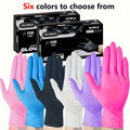 OEM Disposable Nitrile Non Slip Waterproof Food Grade Cross Border Dropshipping Bulk Pack S M L XL Size Multi Color Gloves