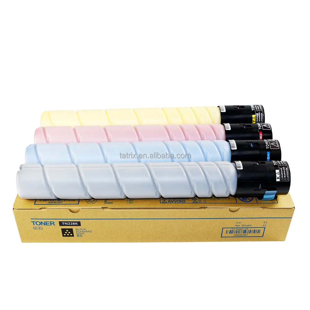 Tatrix Photocopier Toner TN228 TN-228 TN229 TN-229 Copier Color Toner Cartridge for Konica Minolta for Bizhub C226i/266i/286i