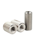 SDPSI 2/ 5pcs Inside Outside Thread Adapter Screw Nuts Insert Sleeve Converter Nut Coupler M2 M3 M4 M5 M6- M12 M20 304 Stainless