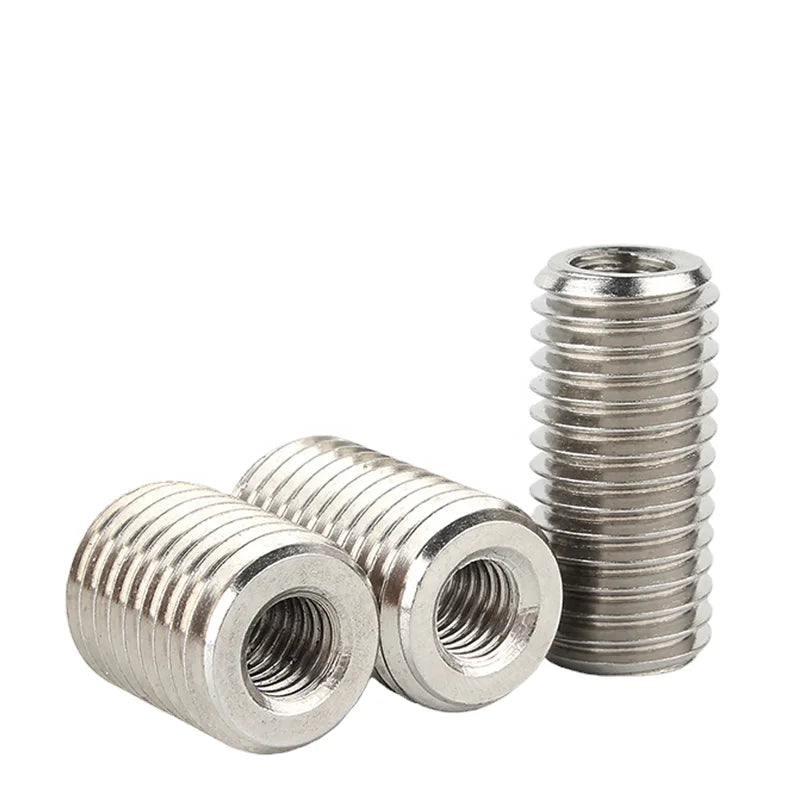 SDPSI 2/ 5pcs Inside Outside Thread Adapter Screw Nuts Insert Sleeve Converter Nut Coupler M2 M3 M4 M5 M6- M12 M20 304 Stainless MegaBDM