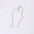 Jewelry 18k Gold Plated Carambola Dainty Chain Choker Charm Necklace Stainless Steel Jewelry Wholesale