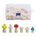 DIY Wooden Mushroom Painting Set Natural Wood Color Creative Handmade Craft for Kids Pastoral Home Decoration MegaBDM