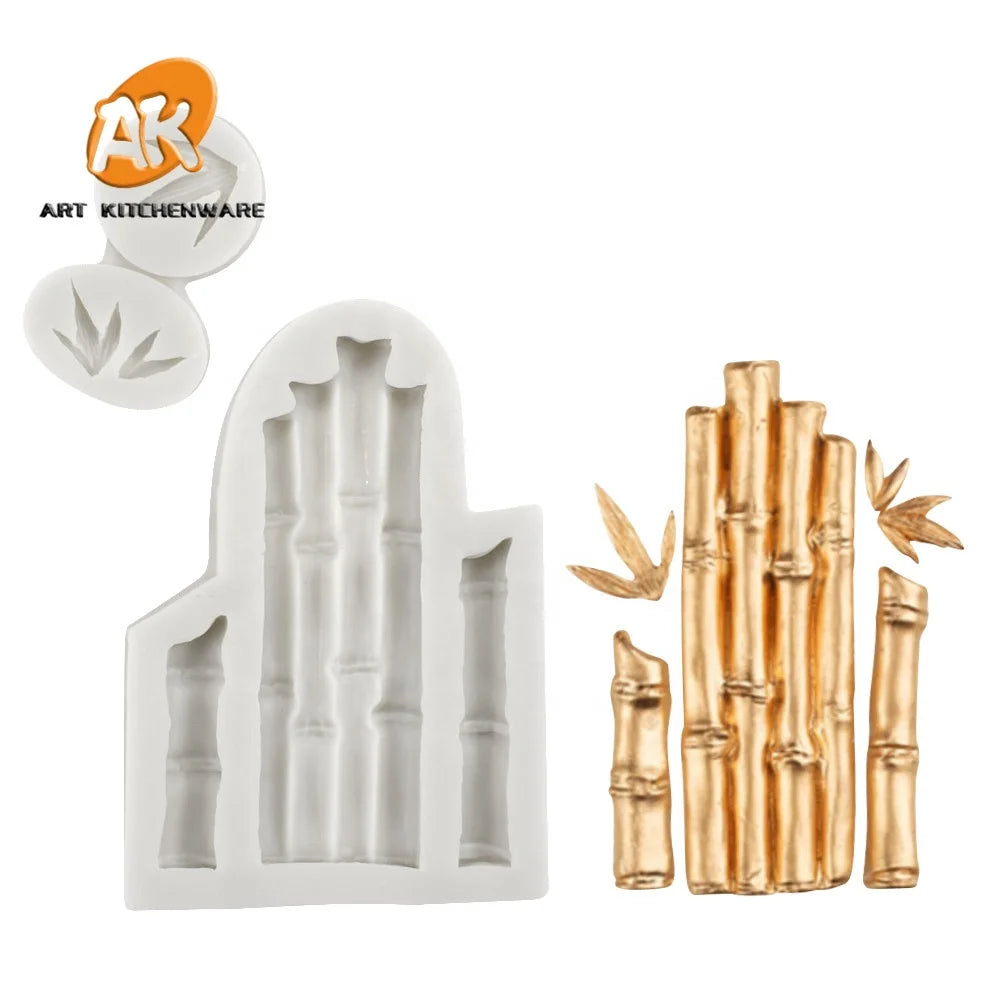 AK Bamboo Silicone Sugar Craft Mould Resin Tool Cupcake Baking Mould Cake Decorating Tools Silicone Fondant Molds