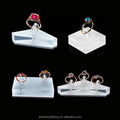 Solid Square Transparent Acrylic Simple Jewelry Ring Holder 3.5cm Cube for Store Cases & Displays