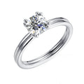 Innovative Formulated Moissanite Diamond Simple Delicate Silver 925 18k Gold Engagement Ring for Women Destiny Jewellery