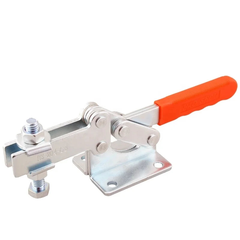 China Wholesaler HS-204-GB Hand Tool Toggle Clamp  Horizontal Hold Down Clamp Used on Woodwork Products Mini Order Acceptable