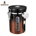 Food Storage & Container Can Stainless Steel Sugar Tea Storage Jars With Viewable Window Airtight Co2 Value Coffee Canister