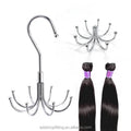 8 Hooks Steel Chrome Rotating Heavy Duty Commercial Salon Use Display Wig Hair Extension Hanger