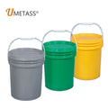 20L Customized Plastic Bucket with Lid 5 Gallon Bucket Heavy Duty PP Pail Drum for Liquid Storage Packaging Paint Buckets MegaBDM