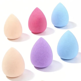 Latex Free Makeup Sponge Neutral Color Vitamin E Dark purple Makeup Brush Set 15 Pcs with Sponge