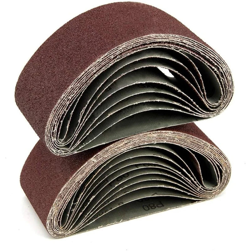 Hot Sale Aluminum Oxide Y-Wt Sanding Belt 40 Grit 8 Inch Poly Sanding Belts Alumina Abrasives Sand Belt for Metal/Wood Polishing
