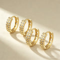 QIKU Wholesale Premium Unique Copper Non Tarnish CZ Zircon Hoop Irregular Wedding Jewelry New 2026 Earrings for Women